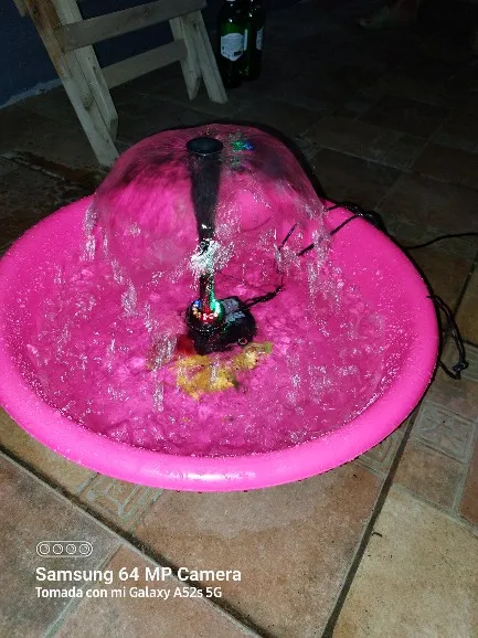 USB Water Pump Ultra-quiet with Power Cord Waterproof Fountain with 12 LED Light for Garden Water Pump Aquarium Fountain фонтан photo review