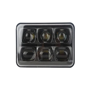 

6Pcs*10W High Intensity LEDs 4x6 Inch Truck Seal Beam Headlight IP68 High/Low Beam Headlamp For Motorcycles
