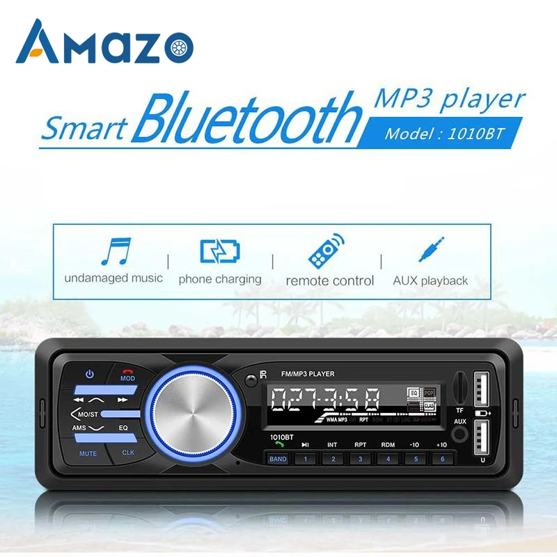 

1 Din Car Radio 12V In Dash Mp3 Player FM Bluetooth AUX-IN USB 1Din Stereo Car Autoradio With Remote Control
