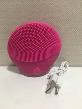 Ultra sonic eléctricos de silicona cepillo de limpieza Facial Sonic cara limpiador limpiando piel Mini lavadora masajeador cepillo recargable