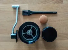 XEOLEO-molinillo de Café Manual de aluminio, 50MM, amoladora de rebaba de acero inoxidable, máquina café cónica