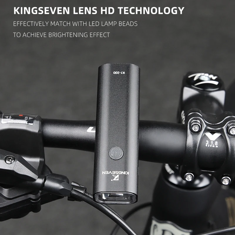 KINGSEVEN Bike Light USB Rechargeable 