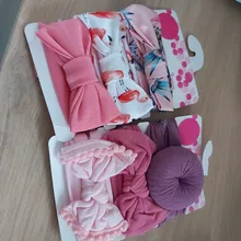 3 unids/set Color sólido nailon suave cinta elástica para la cabeza del bebé arcos anudada recién nacido bebé niña diademas para el cabello accesorios niñas Haarband