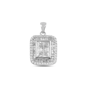 

Silver 925 Sterling Zircon Cubic Zirconia Pendant