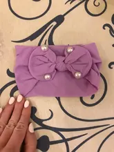 Diadema con lazos para bebé, bandana elástica de Color sólido para recién nacida, bandana de nailon para bebé, accesorios para el cabello para bebé