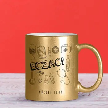 

Personalized Professional Pharmacist Gilded Mug Cup-1