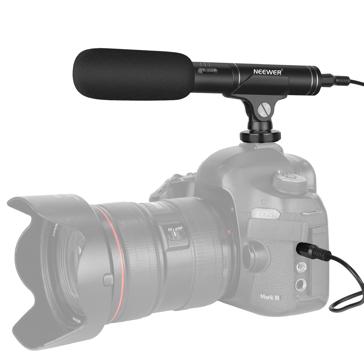 Видеомикрофон Neewer для камер Canon Nikon Sony Panasonic DSLR iPhone кардиоидный и всенаправленный