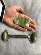 Masajeador de piedra Natural de cuarzo rosa, masajeador para terapia Facial y cuello, masajeador para tratamiento de salud, cuello cuerpo, gua sha