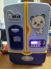 Refrigerador de simulación para niños, juguete de cocina, conjunto de juguetes de simulación, casa de juego, regalo