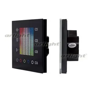 020585 Панель Sens SR-2831AC-RF-IN Black(220V,RGB,4зоны) ARLIGHT