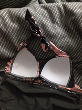 Bikini Big Swimsuits Swimwear Floral Vintage High-Waist Plus-Size Women Female Sexy S-3XL