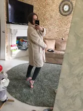 Coats Teddy Bear-Jackets Faux-Fur Leopard Female Long Women Luxury Outerwear Thick Winter