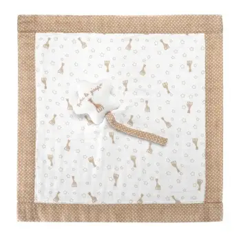 

SOPHIE FHE GIRAFE Quilt with clip for pacifier So'Pure