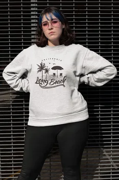 

Angemiel Wear Long Beach White Women Sweatshirts