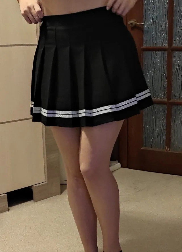 High Waist Striped Skirt E-Girl Soft girl photo review