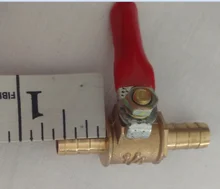 Pipe-Fittings Valve Ball Hose Barb Inline Water-Oil Brass Shutoff 6mm-12mm Air-Gas