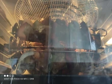 MIUI-freidora de aire eléctrica 5 en 1 para pollo, horno de MI-CYCLONE de 10L/12.7QT, deshidratador Rotisserie LED de gran capacidad，Freidora de aire