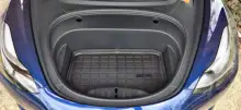 Estera de almacenamiento de maletero delantero de coche Tesla, accesorios de coche, bandeja de carga, TPE, almohadillas impermeables, Modelo 3 2021-2017, novedad de 2021