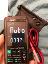 ANENG-multímetro Digital 618C, barra analógica de CC táctil inteligente, valores eficaces verdaderos, probador automático, condensador Transistor profesional, medidor de NCV