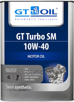 

GT oil oil GT Turbo SM SAE 10W-40 API SM SN/cf p/s 4 L