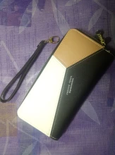 Carteras geométricas de lujo para mujer, monederos de cuero con cremallera, diseño de borla, billetera larga, monedero, tarjetero