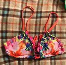 Swimwear Women Biquini Bikinis Bathing Beach-Wear Print Ruffled Floral Female