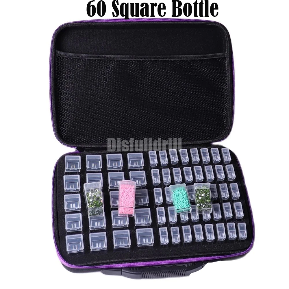 7/30/60/80 Bottles Diamond Painting Accessories Kit Diamond Container  Storage Box 5D Diamond Mosaic Cross Stitch Tools Hand Bag