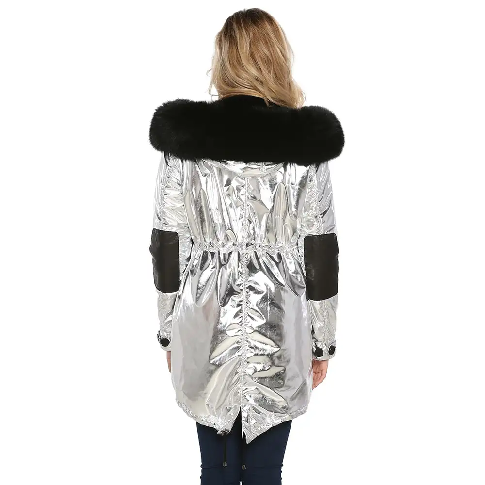 K_9012_Metalic_Silver__Puffer_Woman_Jacket_With_Fur_Back_Side