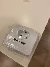 Bcsongben-enchufe electrónico de pared, toma corriente estándar de la UE con enchufe usb dual para el hogar, cargador con usb