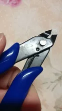 1 Uds azul de lado cizalla cortadora Clipper de cordón Alicates para alambre de joyería herramientas de alicates, herramientas y equipo