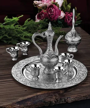 

Latest Model Silver Color Moroccan Tea Cups Set