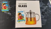 Glass Teapot Tea-Kettle INFUSER-FILTER Puer Flower Oolong Kung-Fu Heat-Resistant Stainless-Steel