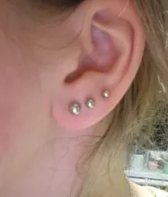 Uds 16G Tragus hélice Bar 2,5-6mm bola de acero inoxidable barra Daith Oreja anillo aretes perforación del cartílago del oído joyería del cuerpo