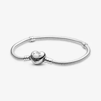 

With closing Heart Moments in sterling silver chain bracelet for charms 590719