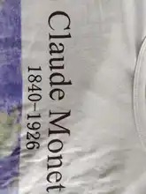 Claude Monet-Camiseta de manga corta con estampado informal con letras Harajuku para mujer, tops artísticos de talla grande, camisetas Vintage