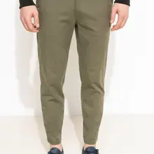 Дефакто Брендовые мужские хлопковые брюки высокого качества Узкие повседневные мужские брюки на пуговицах классические модные брюки для мужчин-I0323AZ17AU