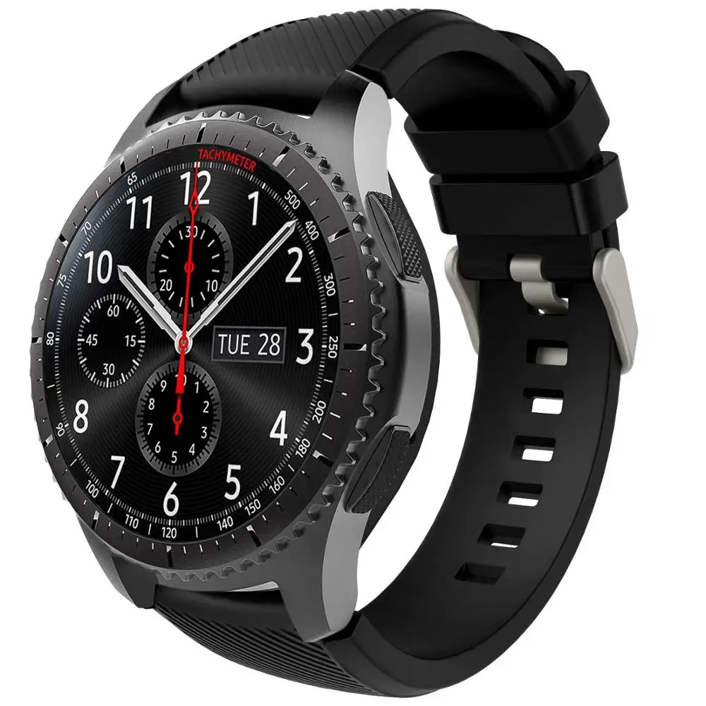 Ремешок силиконовый для наручных часов браслет samsung Galaxy Watch 46 мм S3 Frontier Gt 2 44 galaxy watch