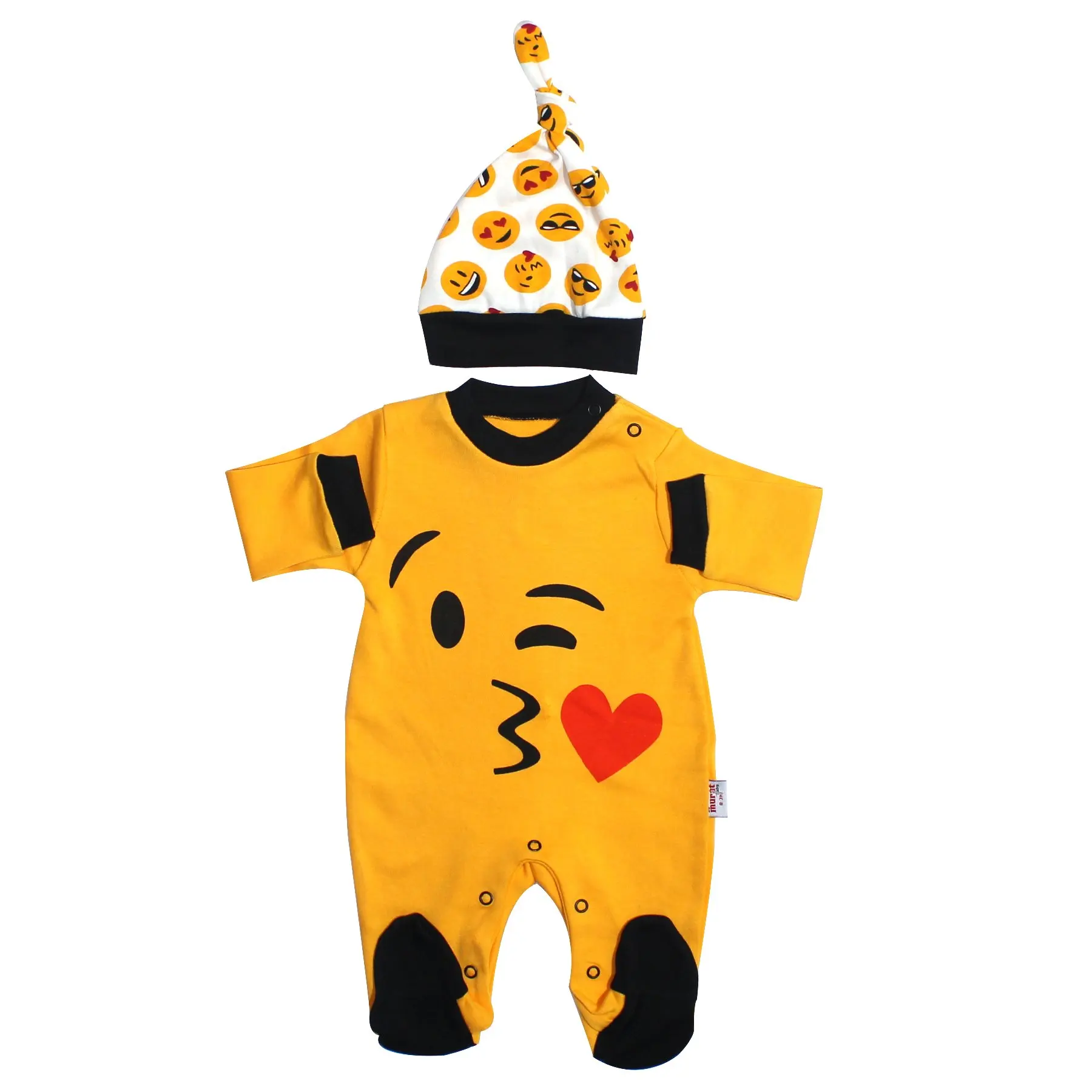 

Kiss The Emojil Dented Yellow jumpsuit