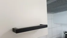 RUNBAZEF-Pomos de mueble cuadrados, tiradores de acero inoxidable, ideales para armario, puerta y cajón, color negro, herraje moderno