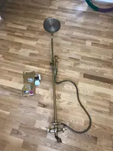 Shower-Faucet-Set Handshower Wall-Mount Brass Bathroom Rozin Antique Tap Dual-Handle