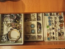 Conjunto de 3 cajones de terciopelo, bandeja de almacenamiento de joyas, anillo, pulsera, caja de regalo, organizador de joyas, soporte para pendientes, vitrina de joyería