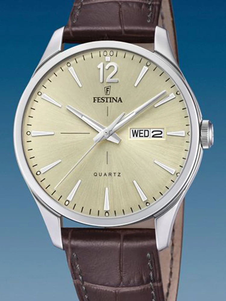 FESTINA F20205/1 RELOJ DE HOMBRE RETRO INCLUYE ESTUCHE Y GARANTIA DE 2  AÑOS|Relojes de cuarzo| - AliExpress