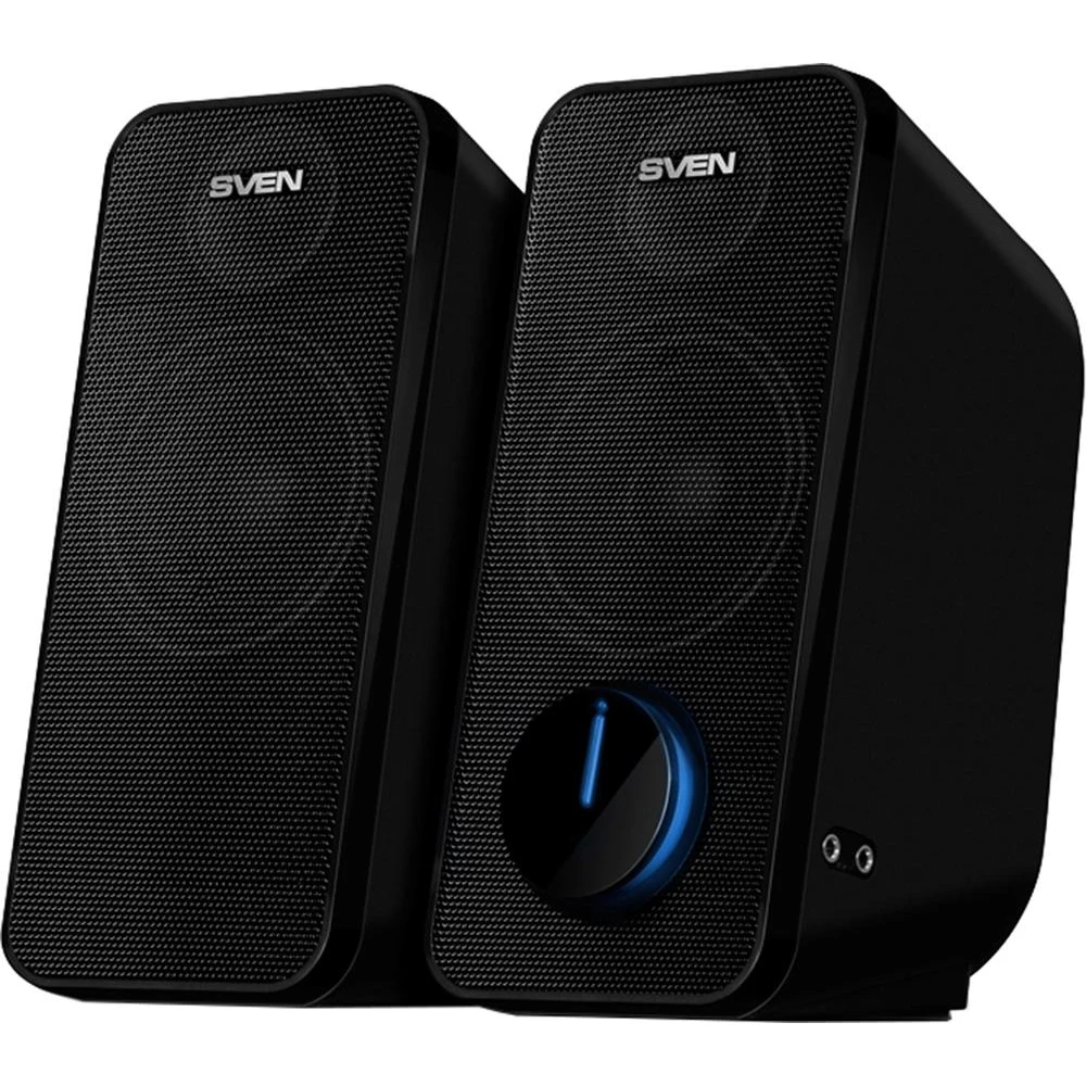 Колонки для компьютера SVEN 470 (макс. мощность 12 Вт; 80 Гц-20 кГц; глубокие басы; усилитель; фазоинвертор; подсветка р
