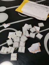 Tira de luces led rgb, GRN-FLASHING en forma de L, 10mm, 4 pines, conector RGB LED, para codo de conexión, ángulo recto, 10mm, 5050, 2835/3528