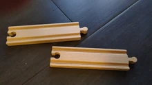Vías de madera de haya para niños, 1 Uds., tren de carreras, accesorios de juguetes para marcas, regalo