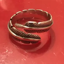 925-Sterling-Silver Jewelry Opening-Rings Feathers-Arrow Retro Personality High-Quality