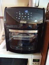 MIUI-freidora de aire eléctrica 5 en 1 para pollo, horno de MI-CYCLONE de 10L/12.7QT, deshidratador Rotisserie LED de gran capacidad，Freidora de aire