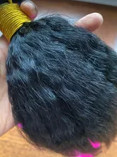 Rizado rizado mechones 100% mechones de cabello humano postizo mechones no Remy Yaki grueso de la armadura del pelo recto 3/4 Pc/lote manojos de pelo barato mechones