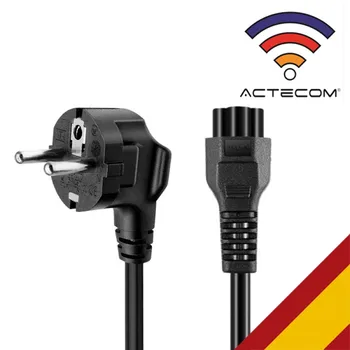 

3 pin laptop power cord, Schuko CEE7 to C5 clover leaf Cable