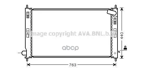 Радиатор Mitsubishi Outlander 2.0 / Peugeot 4007 2.2hdi M/T 07- Ava Mt2201 Ava арт. MT2201